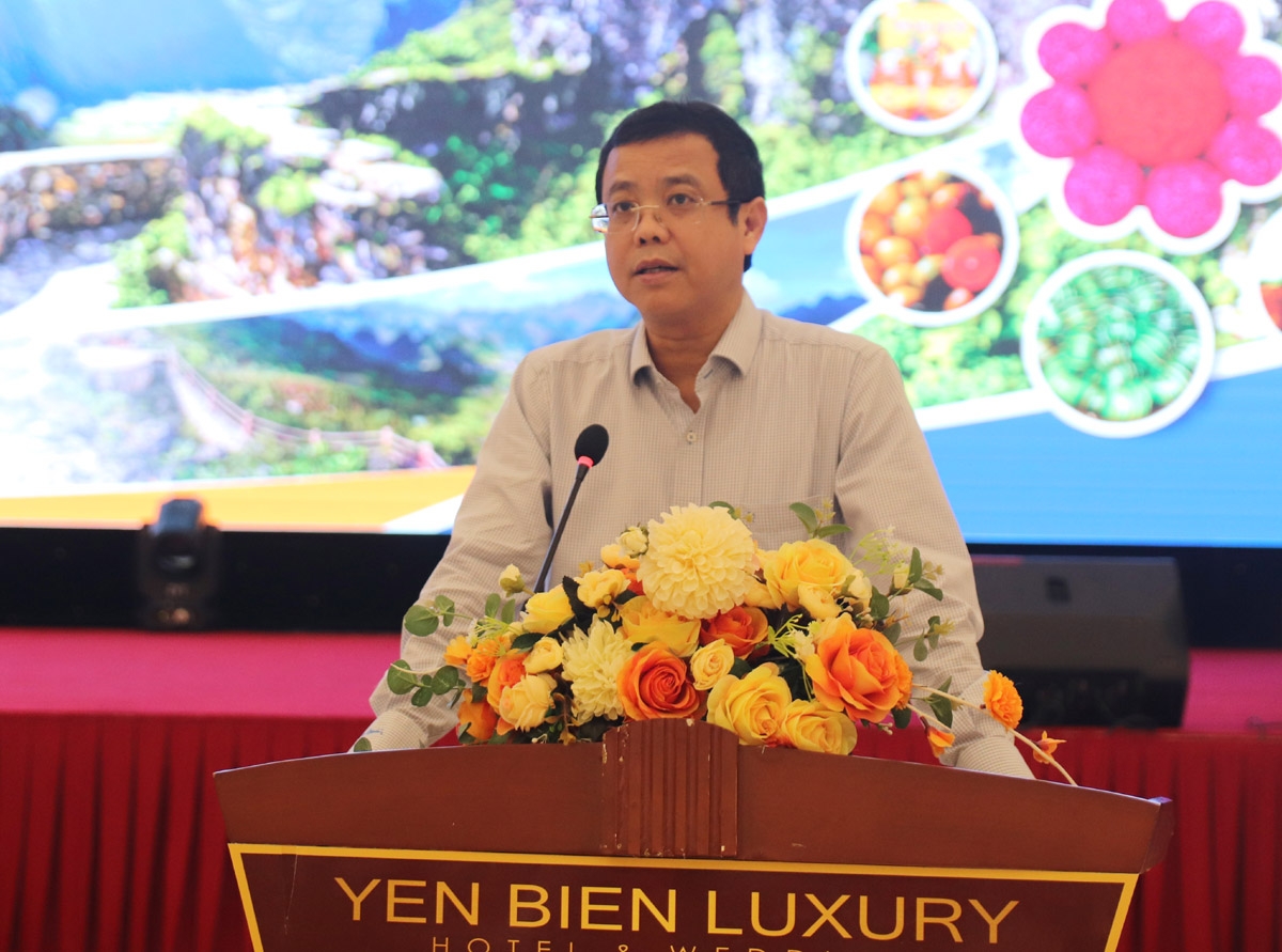 Phó Tổng Cục trưởng Tổng Cục Du lịch Nguyễn Lê Phúc phát biểu tại buổi tọa đàm. 