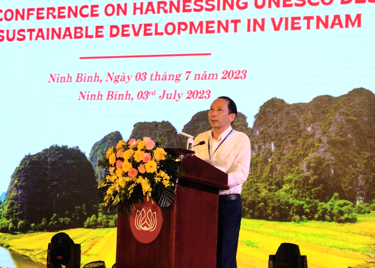 Phó Chủ tịch UBND tỉnh Trần Đức Quý phát biểu tại Hội nghị